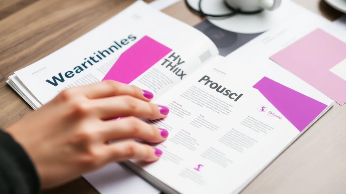 Designguide med typografi og farveprøver